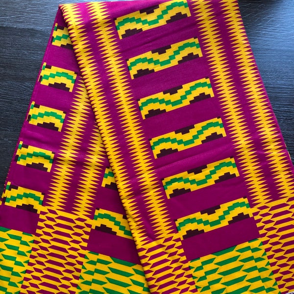 Afrikanischer Druck Stoff, Kente Print Stoff, Ankara Stoff, bunte Farben, mehrfarbiger Stoff, afrikanischer Stoff Bulk Stock, Gesichtsmaske Stoff