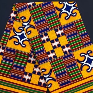 Afrikanischer Druckstoff, Kente-Druckstoff, Ankara-Stoff, Oranger Schimmerstoff, afrikanischer Stoffmassenbestand, Gesichtsmaskenstoff