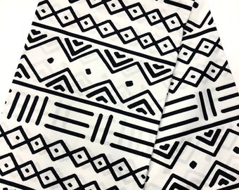 Black and white African print fabric, Mudcloth print fabric, Tribal print fabric, monochrome fabric, African fabric by the yard, Ankara