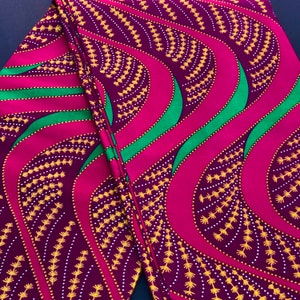 African print fabric, Ankara fabric, burgundy gold glitter fabric, sparkle swirl curves print, African fabric by the yard, face mask fabric