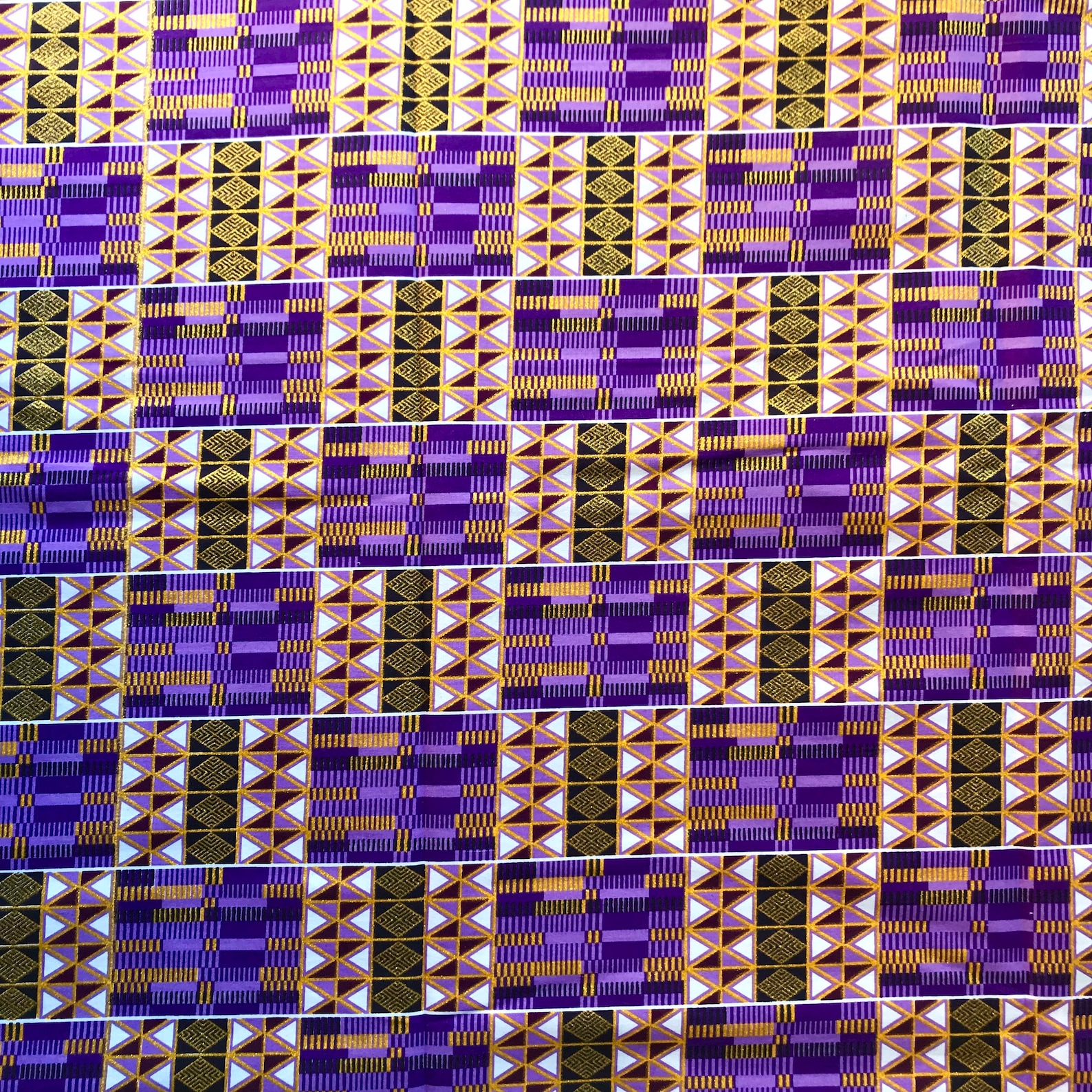 African Print Fabric Kente Print Fabric Ankara Fabric Gold | Etsy