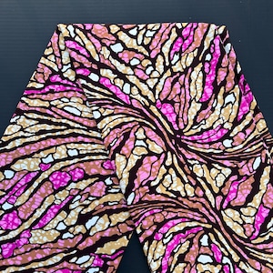 African print fabric, batik inspired colorful print Ankara fabric, dressmaking quilting fabric, African fabric by the yard