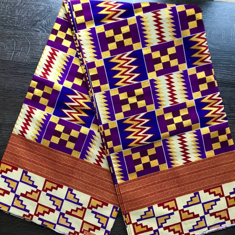 African Print Fabric Kente Print Fabric Ankara Fabric Etsy