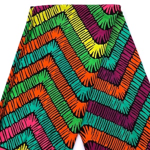 African print fabric, Multicolor print fabric, Ankara fabric, brush print fabric, African fabric by the yard, face mask fabric