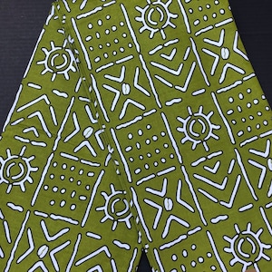 African print fabric, Mudcloth inspired print fabric, Tribal print fabric, African fabric by the yard, African cotton fabric,