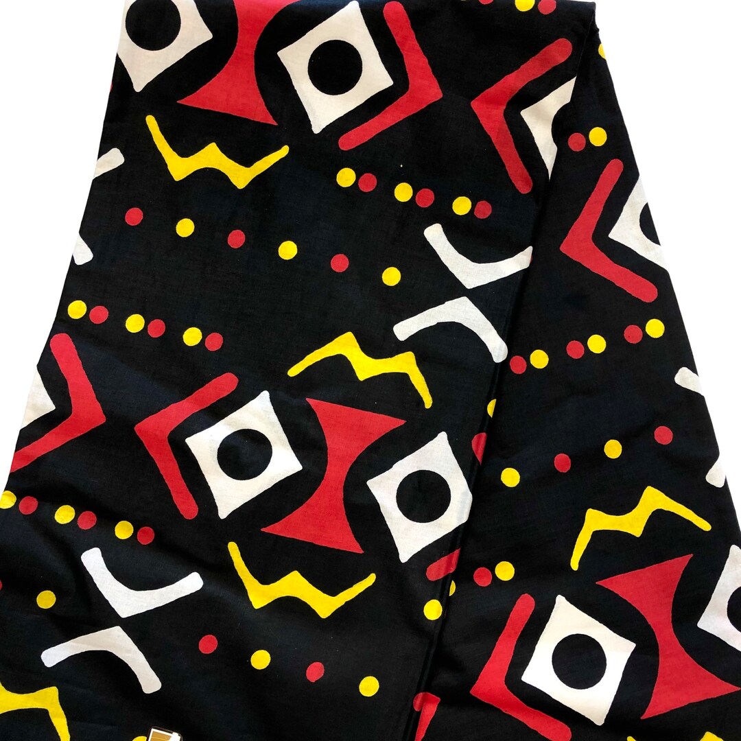 African Print Fabric, Tribal Print Fabric, African Fabric by the Yard