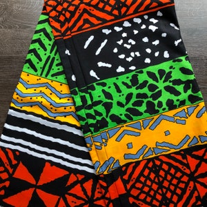 African print fabric, Mudcloth print fabric, Tribal multicolor stripe print fabric, Ankara dressmaking home decor fabric by the yard