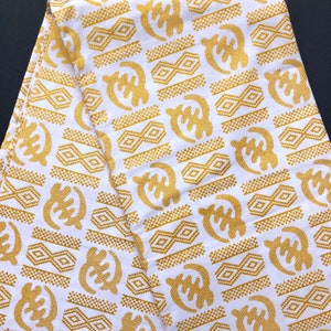 White and Gold African Dress - Etsy