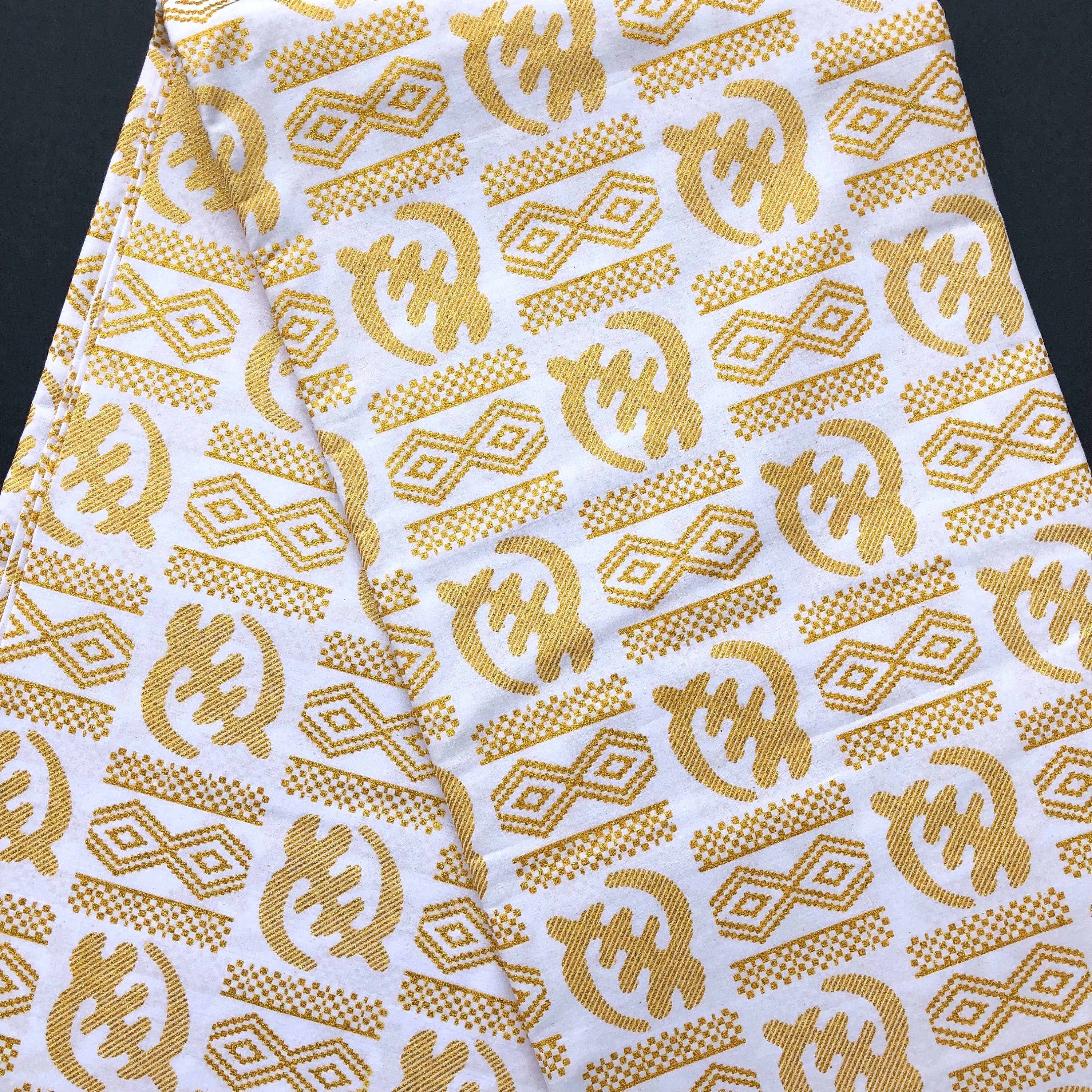 White and Gold African Dress - Etsy