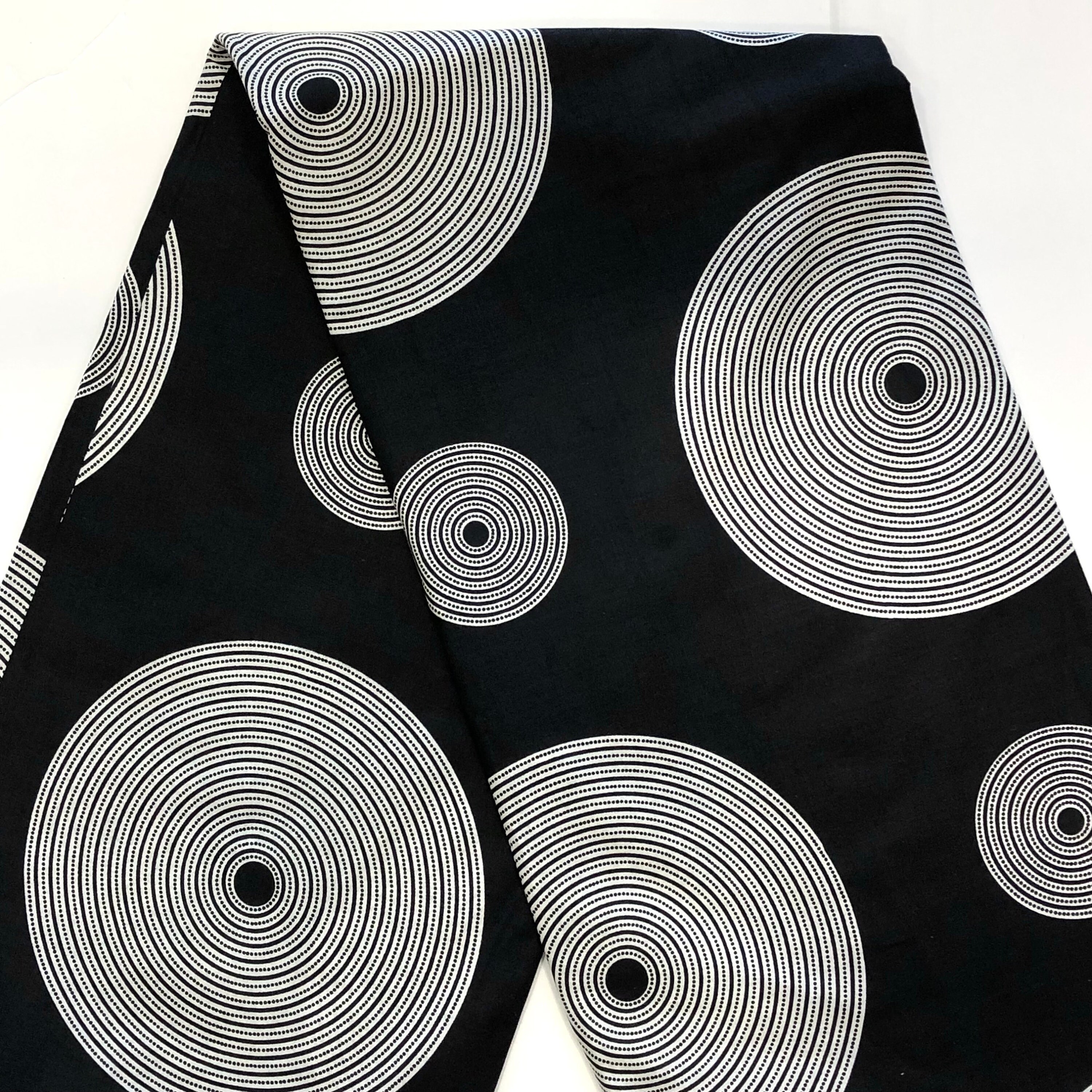 Black and white ankara clearance fabric