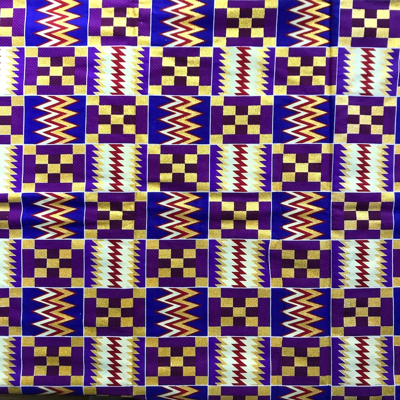 African Print Fabric Kente Print Fabric Ankara Fabric | Etsy
