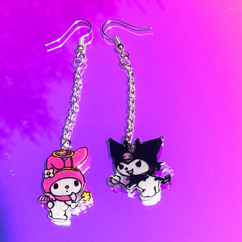 My melody and kuromi earrings Etsy