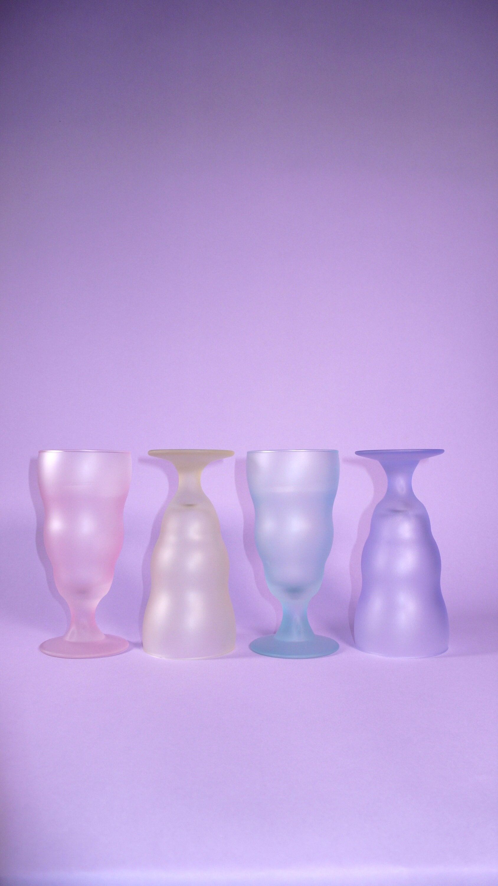 Ensemble de 4 Verres Sundae Dépolis Pastel