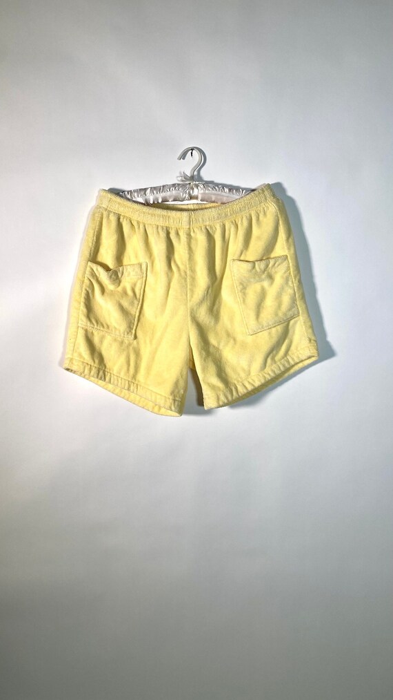 White Lulu Mac Terry Cloth Shorts main image 0
