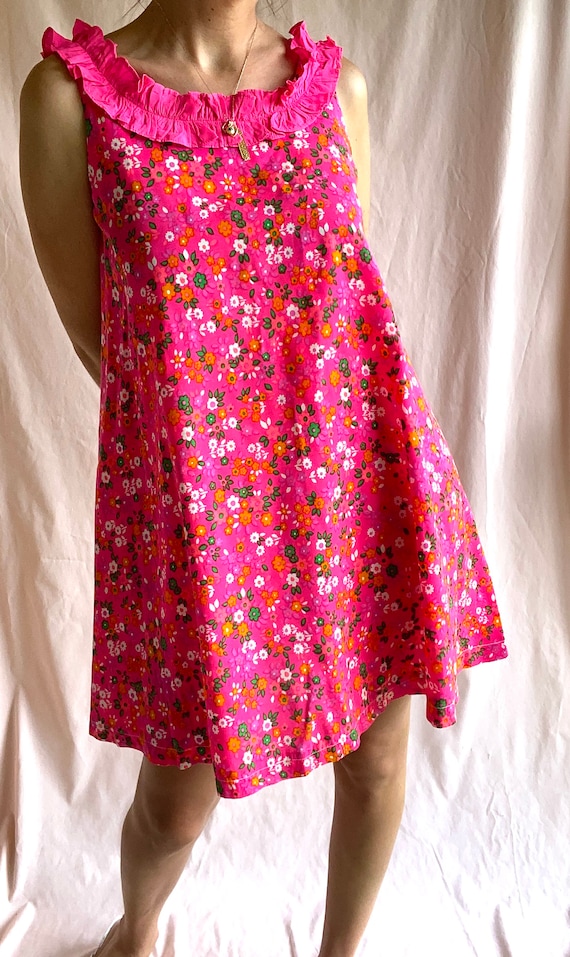 Vintage Floral Babydoll Dress