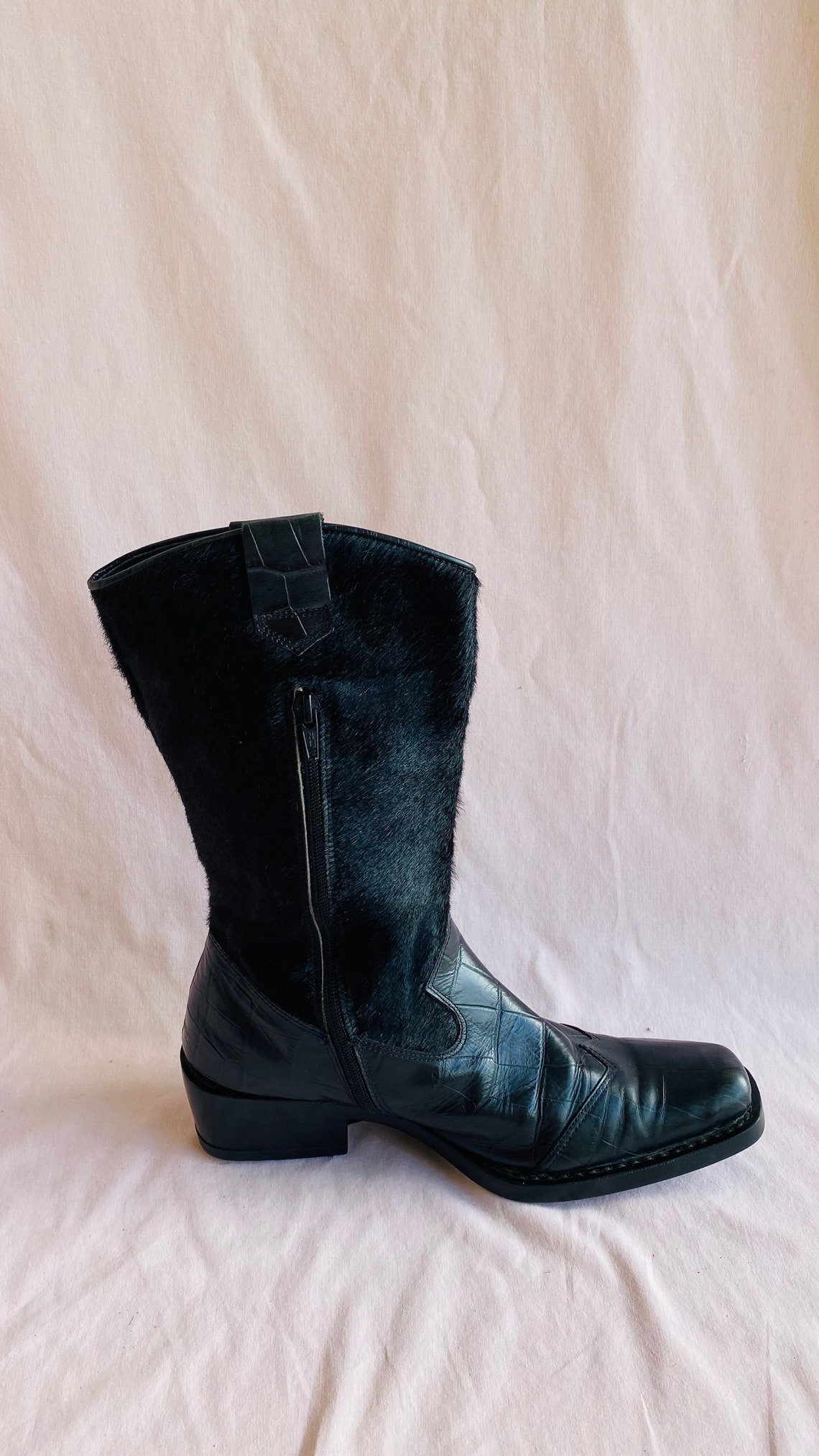 pony hair cowboy boots