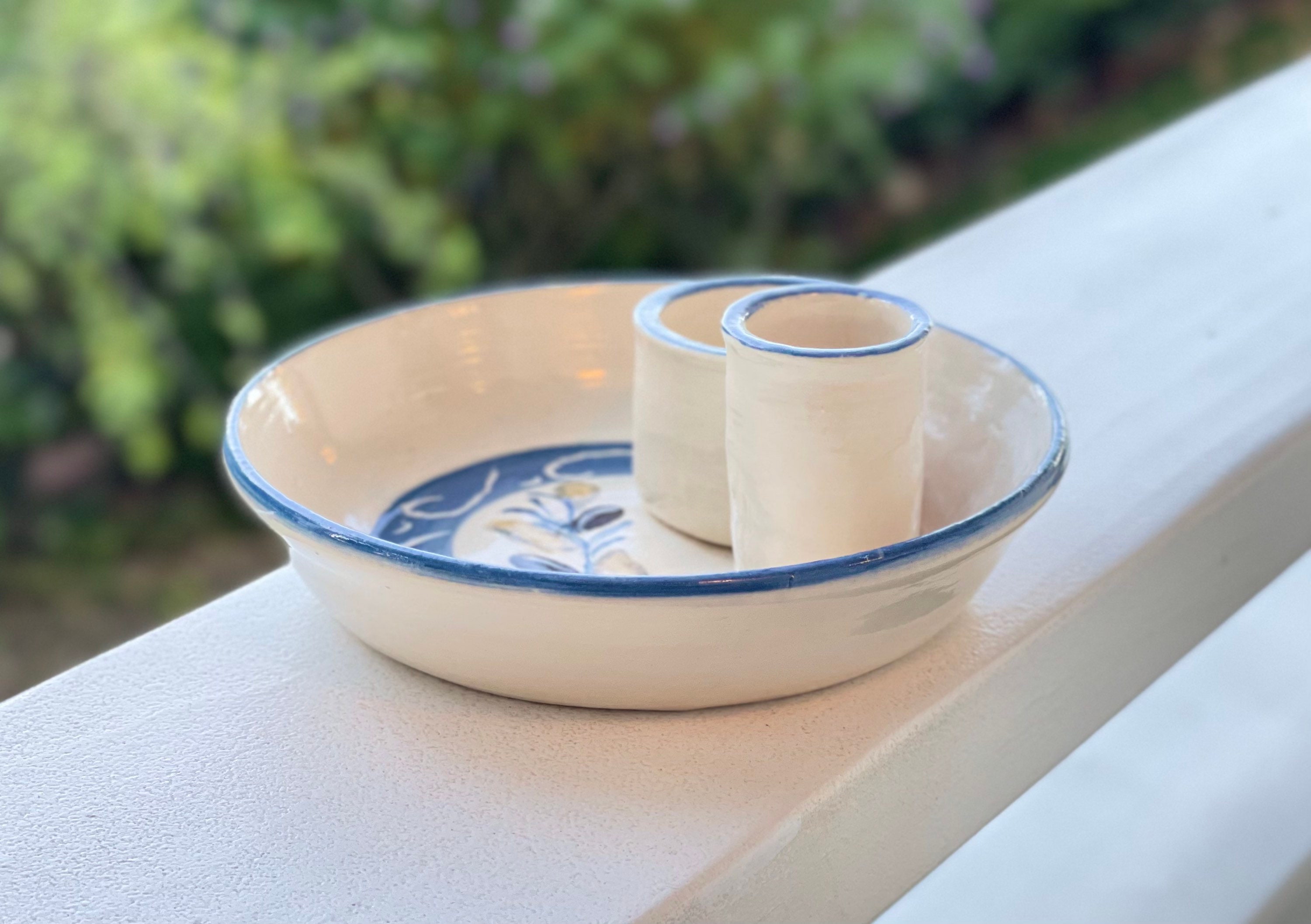 Olive Dish with Toothpick Holder and Pit Holder Etsy