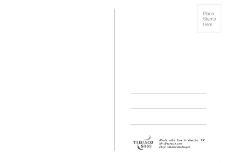 Yee-Haw Cowboy Skeleton Postcard Glossy 5 x 7