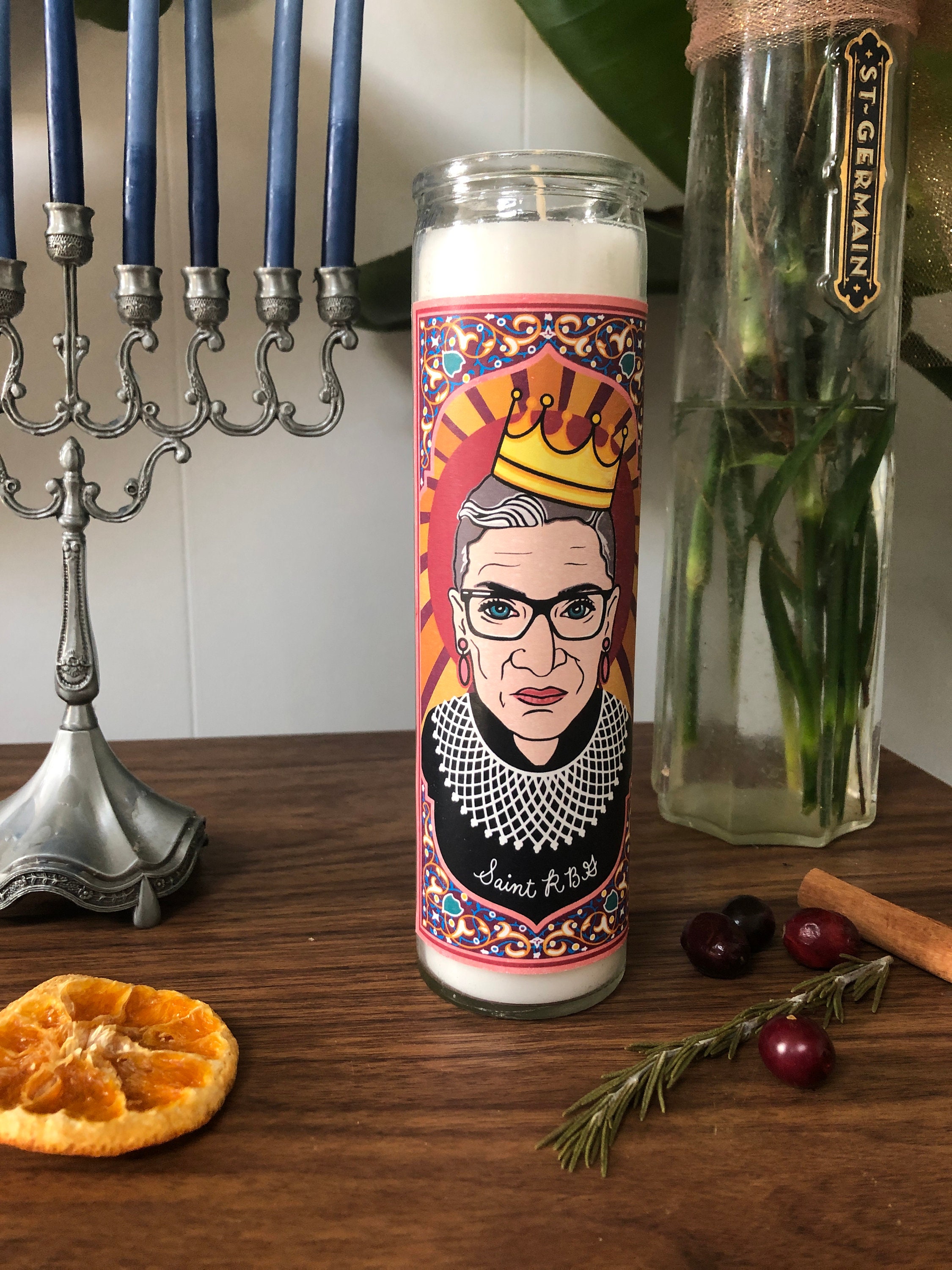 Saint RBG / Saint Fauci Prayer Candle 11 oz Paraffin Wax Etsy