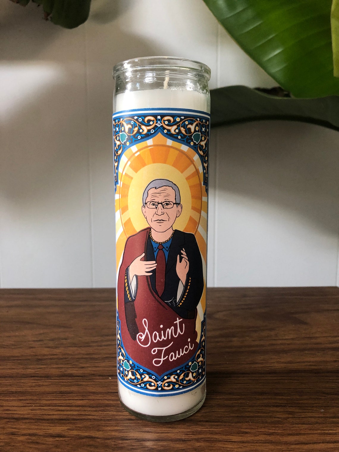Saint RBG / Saint Fauci Prayer Candle 11 oz Paraffin Wax Etsy Nederland