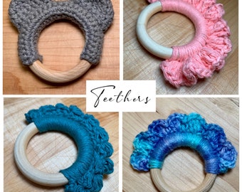 Wooden Teether Baby/Infant/Newborn