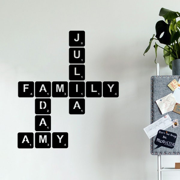 Scrabble Tile Art Etsy