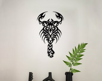 Metall-Skorpion, Wandskulptur, Wikinger-Dekoration