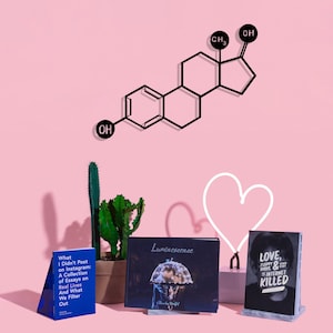 Estrogen Molecule Metal Wall Art: Science Chemistry Decor