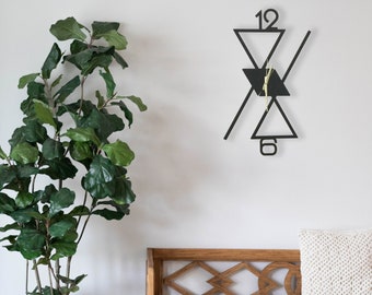 Minimalist Wall Clock, Large Wall Clock, Modern Wall Clock, Oversized Wall Clock, Unique Wall Clock, Silent Wall Clock, Housewarming Gift