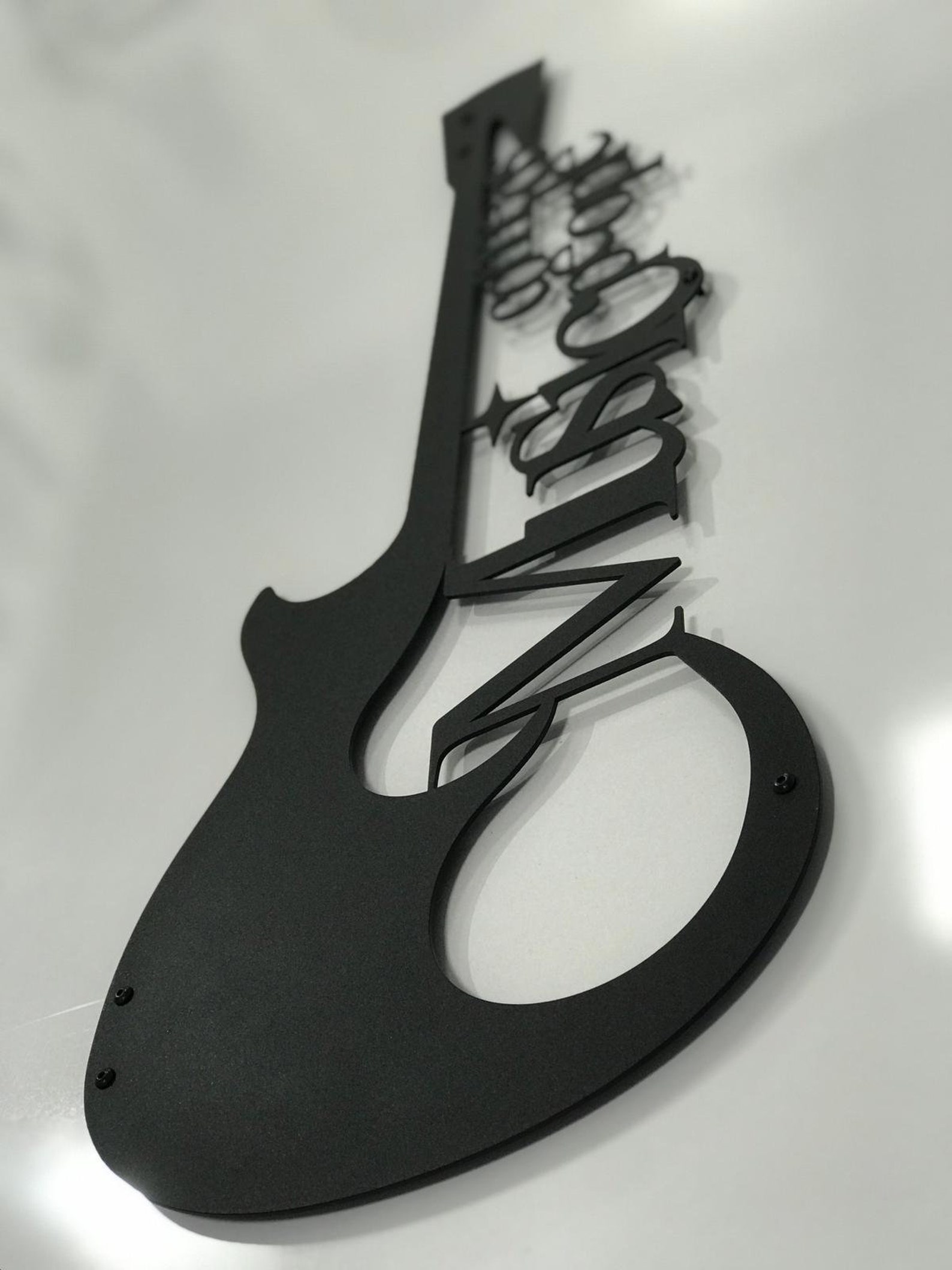 Guitar Metal Wall Decor Metal Wall Art Home Decor Metal Etsy