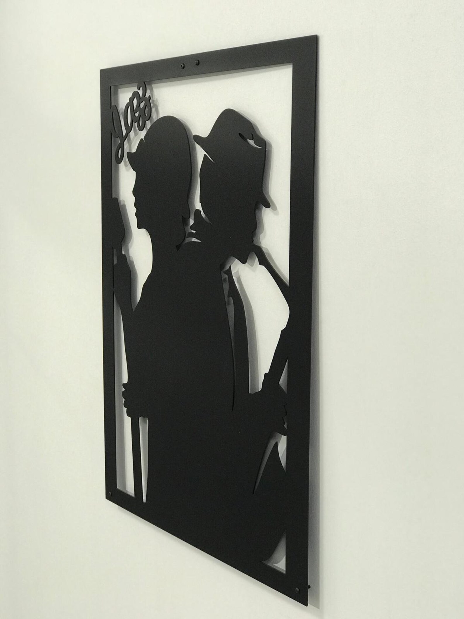 Jazz Metal Wall Decor Black Metal Wall Art Metal Wall Chart Etsy