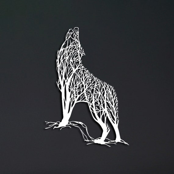 Tree of Life Wolf Metal Wall Art: Indoor Outdoor Decor - Etsy