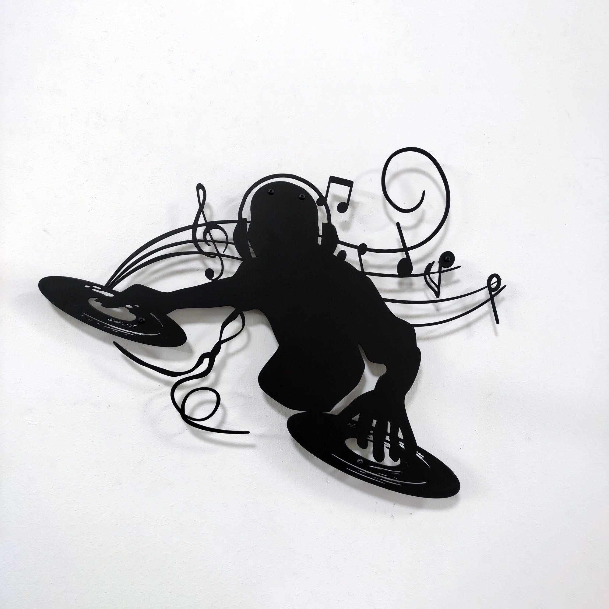 DJ Metal Wall Art: Music Room Decor, Teen Gift - Etsy