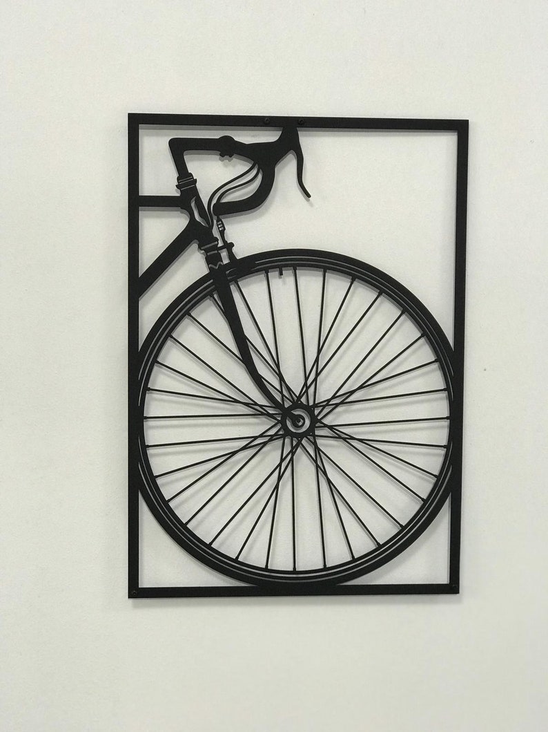 Metal Bicycle Wall Art Racing Bike Decor Cycling Art Home Etsy
