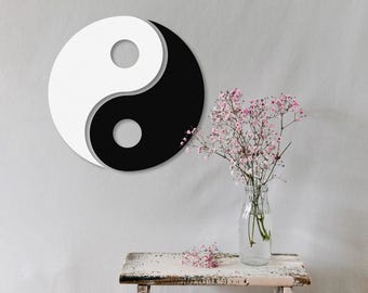Yin Yang Metal Wall Art: Zen Decor for Yoga & Meditation