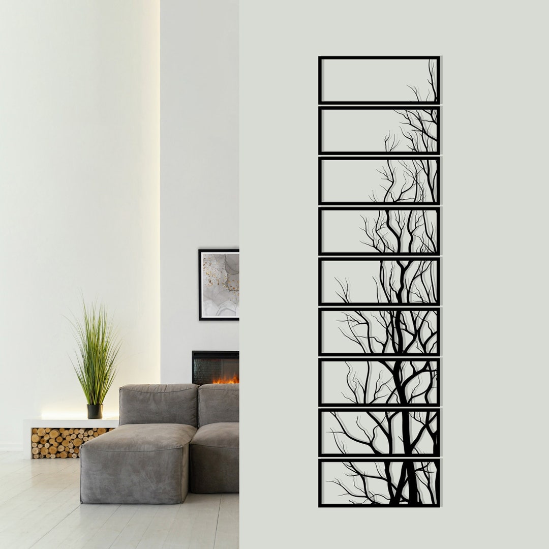 Metal Tree of Life Wall Art: Panel Branch Hanging Decor - Etsy