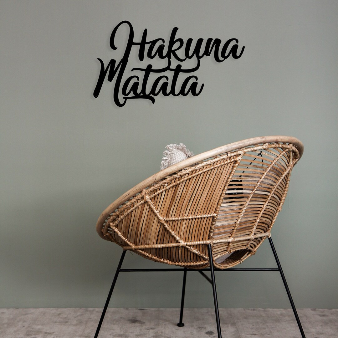 Metal Wall Decor Hakuna Matata Metal Wall Art Wall Hangers Etsy