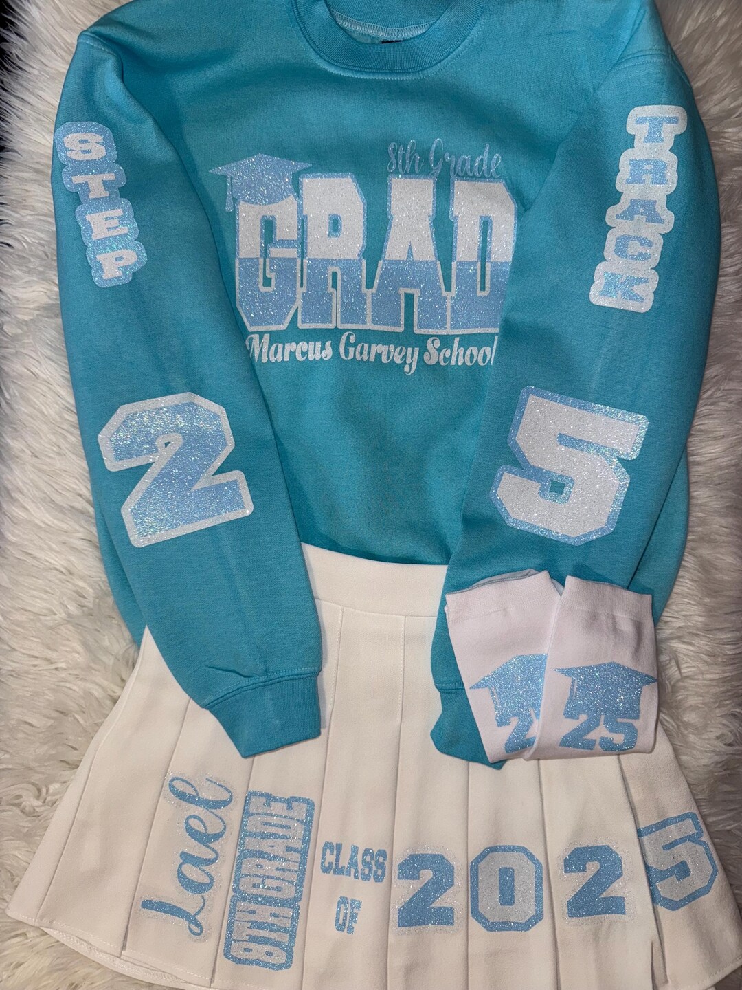 Spring Graduation Sweater CUSTOM GRADUATION Outfit|graduation Skirt Sets/sweatshirt, Skirt and ...