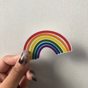 Sticker vinyle arc-en-ciel