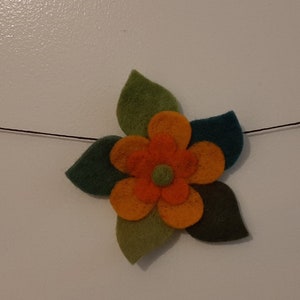 Wall hanger of flowers