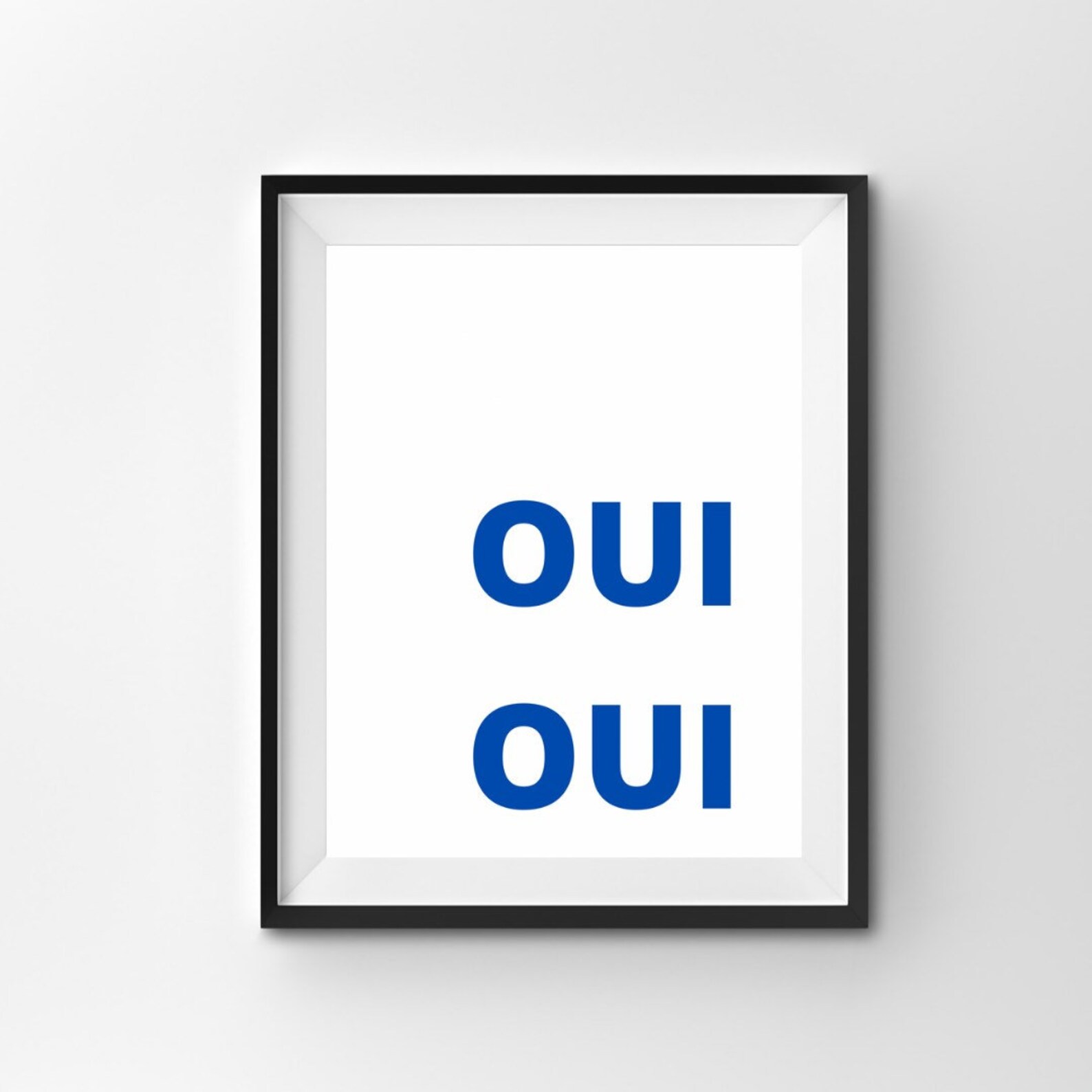 Oui Oui Print French Print French Poster French Wall Art Etsy Denmark