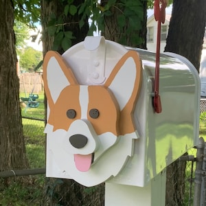 Corgi mailbox, dog mailbox, many breeds available, can be DIY face only