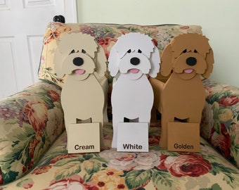 Golden doodle planter, DIY Kit or complete, Made in MICHIGAN  not imported  Dog planter , three color choices