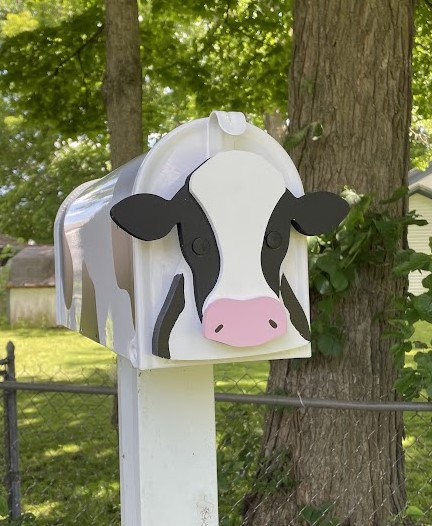 Cow Mailbox Custom, Sweet Cow Mailbox, Custom Farm Mailbox, Dairy ...