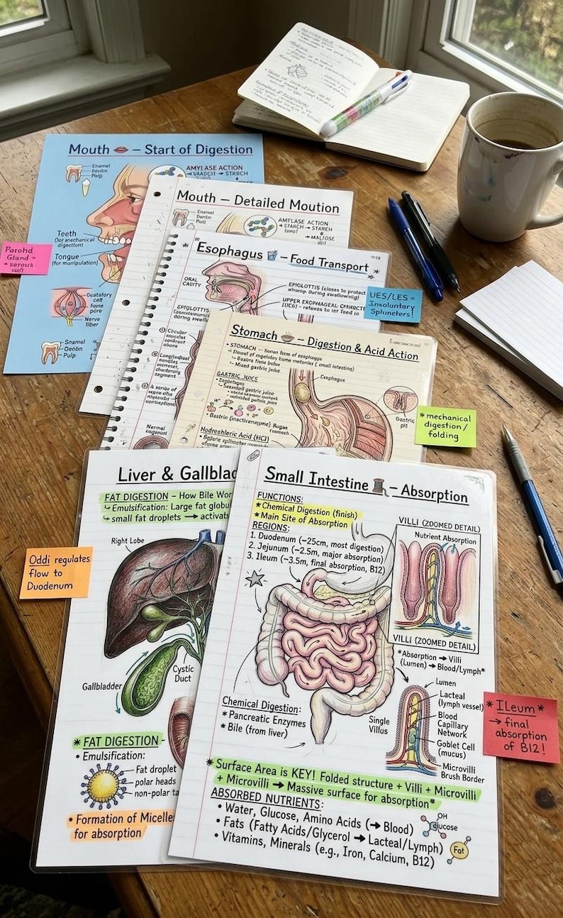 Digestive System Study Guide | Digestive System Anatomy Notes for ...