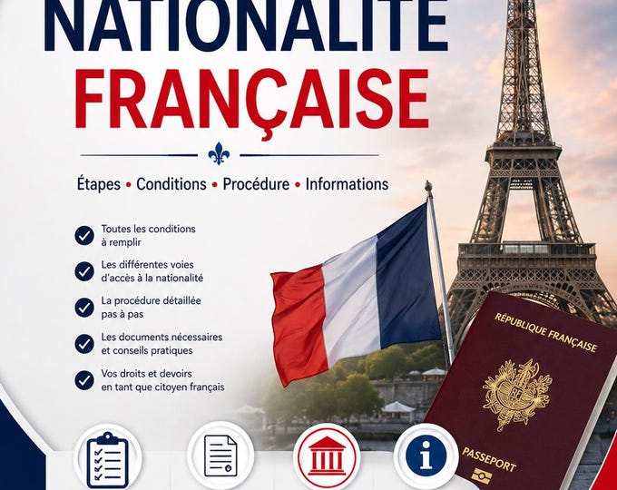 French Citizenship Guide | French Naturalization & Nationality | Requirements, Documents, Application Process | France PDF Ebook