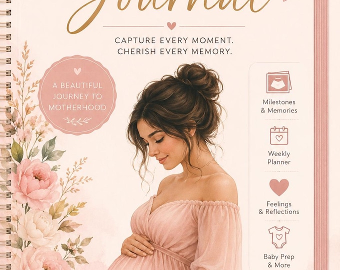 Pregnancy Journal Printable | Baby Memory Book PDF | Weekly Pregnancy Planner | Mom-to-Be Gift | Pregnancy Tracker | Instant Download