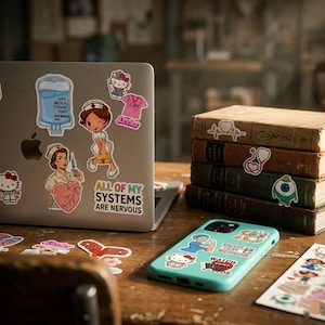 200 pcs Digital Printable Nursing  Stickers | Medical Study Stickers | Nurse Student Planner | GoodNotes Stickers