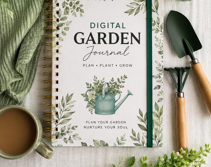 Transform your gardening experience with this beautifully designed Garden Planner Printable PDF