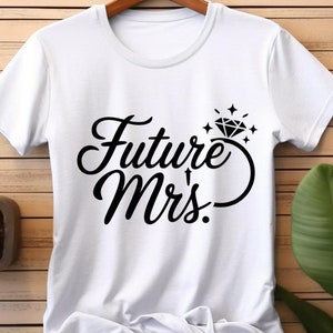 Zukünftige Mrs-Elegant Hochzeit SVG und PNG Datei - Perfekt für Braut T-Shirts und Dekor